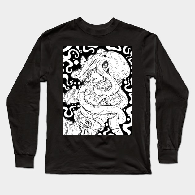 The black Siren Long Sleeve T-Shirt by paintchips